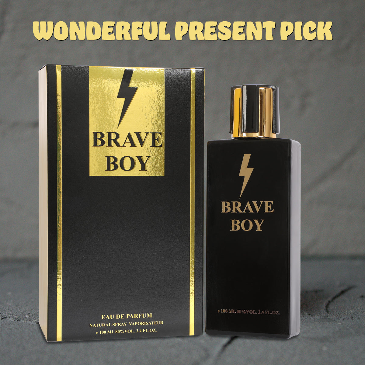 Brave Boy Spray Cologne Eau De Parfum For Men - 100ML/3.4 FL.OZ