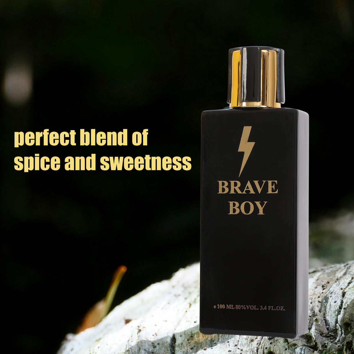 Brave Boy Spray Cologne Eau De Parfum For Men - 100ML/3.4 FL.OZ