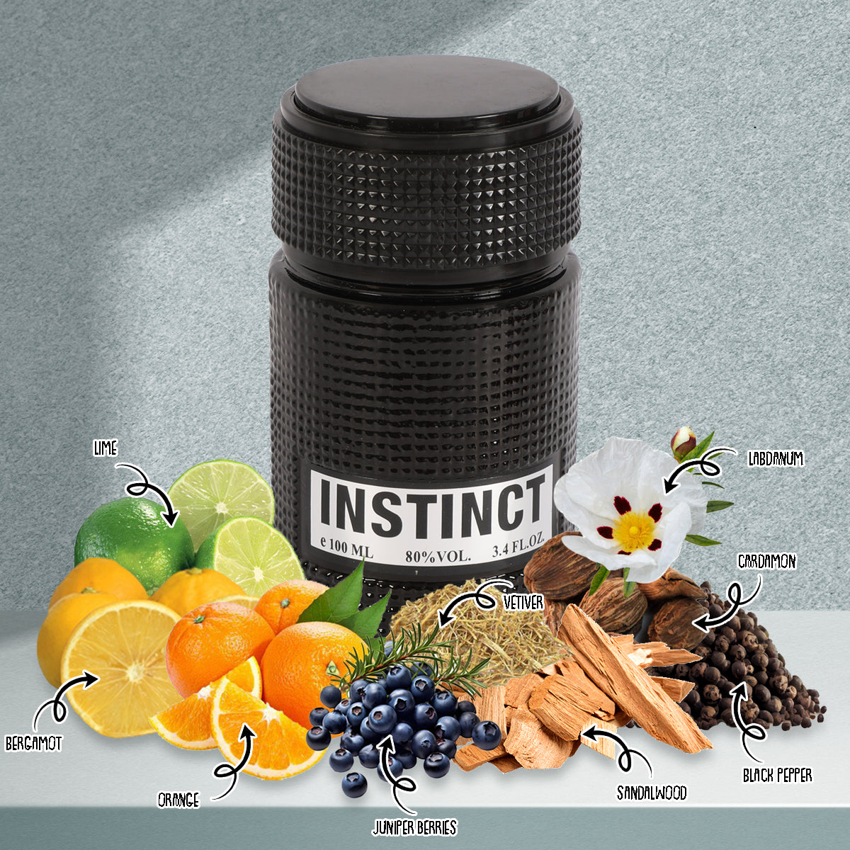 Instinct Spray Cologne Eau De Parfum For Men - 100ML/3.4 FL.OZ.