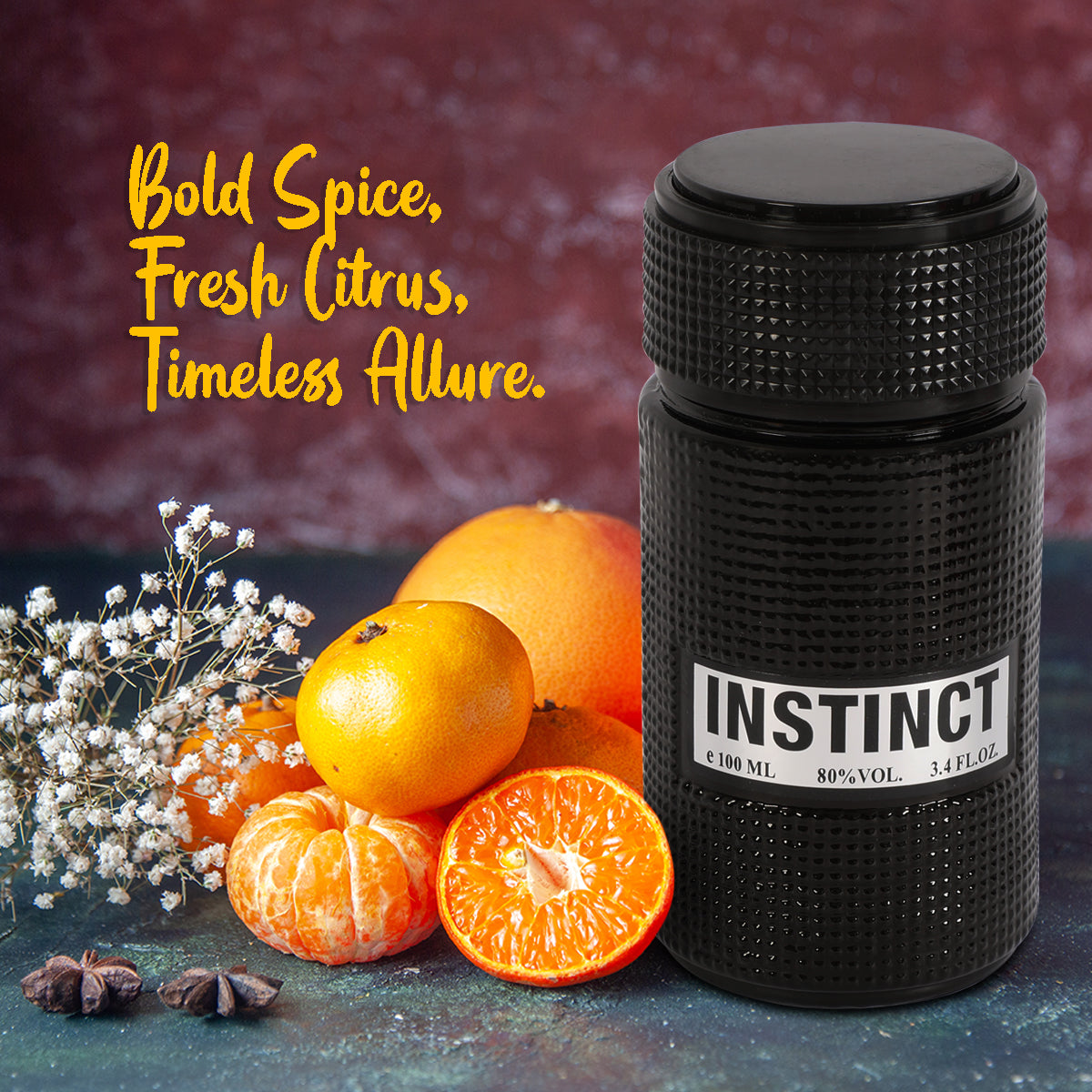 Instinct Spray Cologne Eau De Parfum For Men - 100ML/3.4 FL.OZ.