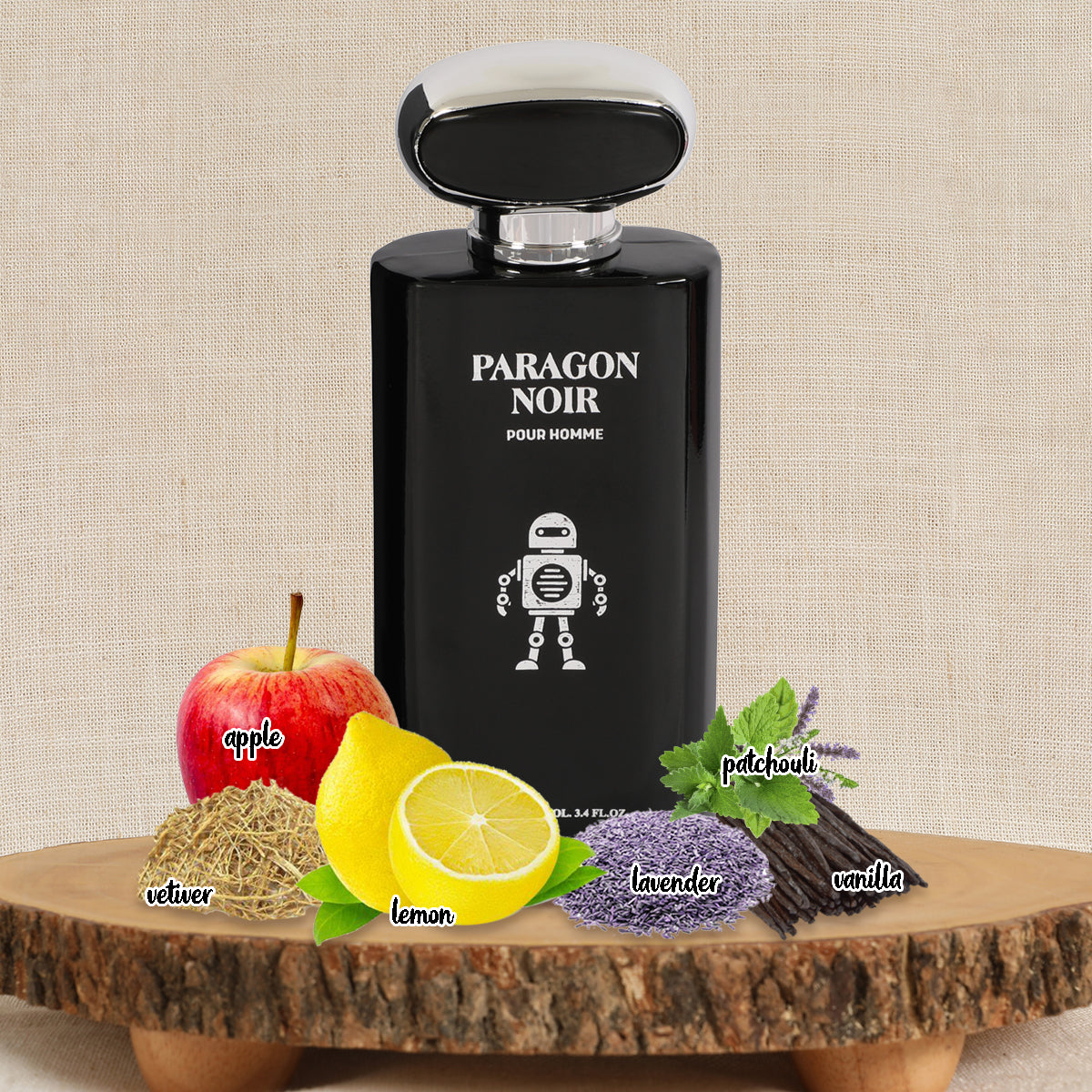 Paragon Noir Spray Cologne Eau De Parfum For Men - 100ML/3.4 FL.OZ.