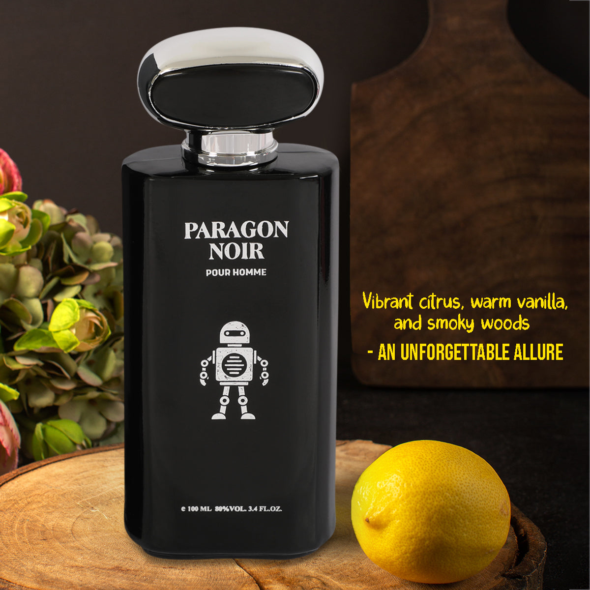 Paragon Noir Spray Cologne Eau De Parfum For Men - 100ML/3.4 FL.OZ.