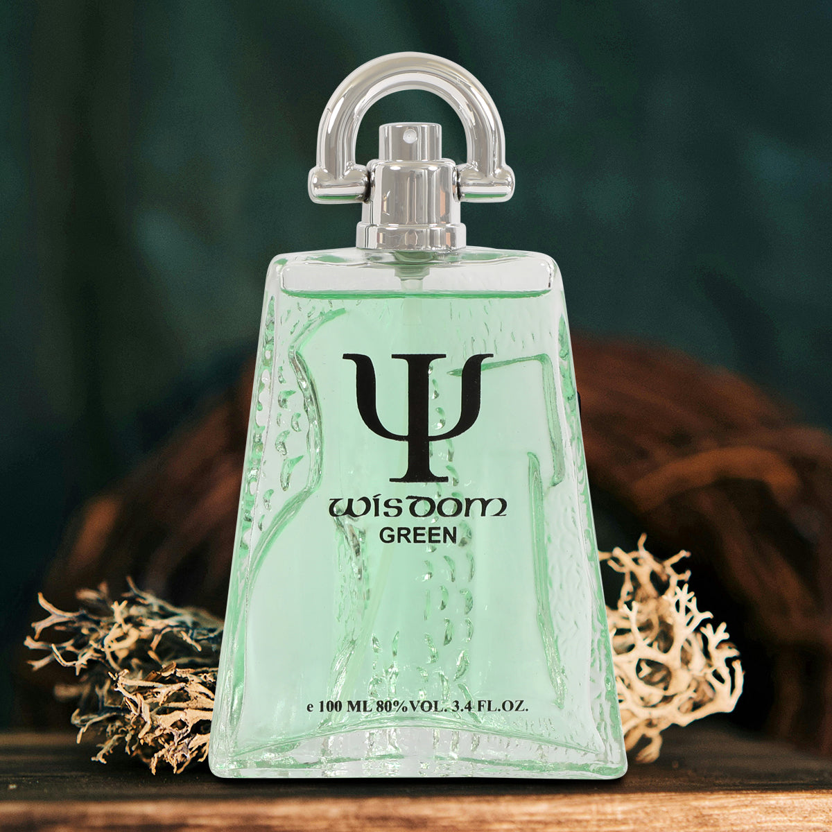 Wisdom Green Spray Perfume Eau De Parfum For Men - 100ML/3.4 FL.OZ.