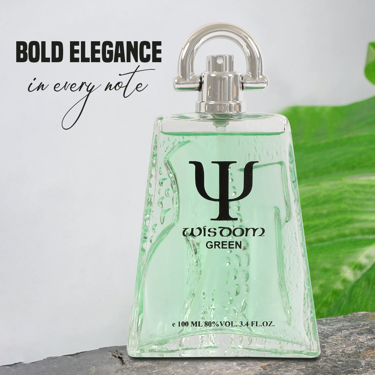 Wisdom Green Spray Perfume Eau De Parfum For Men - 100ML/3.4 FL.OZ.