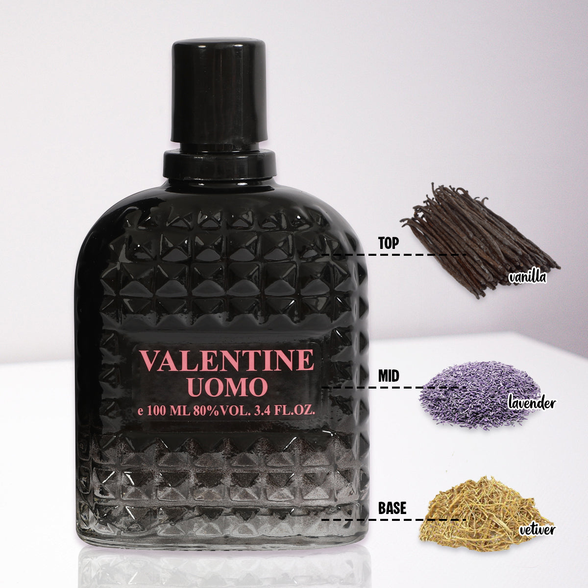 Valentine Uomo Spray Perfume Eau De Parfum For Men - 100ML/3.4FL.OZ.