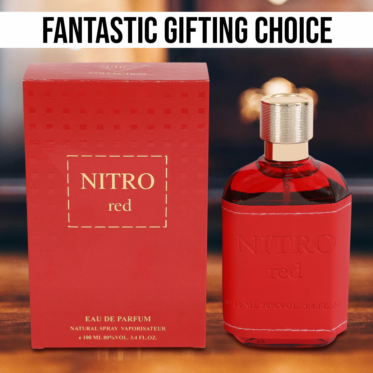 Nitro Red Spray Perfume Eau De Parfum For Men - 100ML/3.4FL.OZ.
