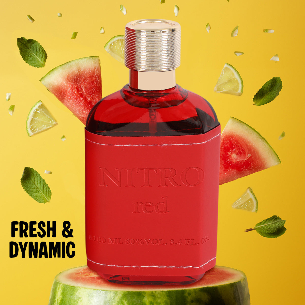Nitro Red Spray Perfume Eau De Parfum For Men - 100ML/3.4FL.OZ.