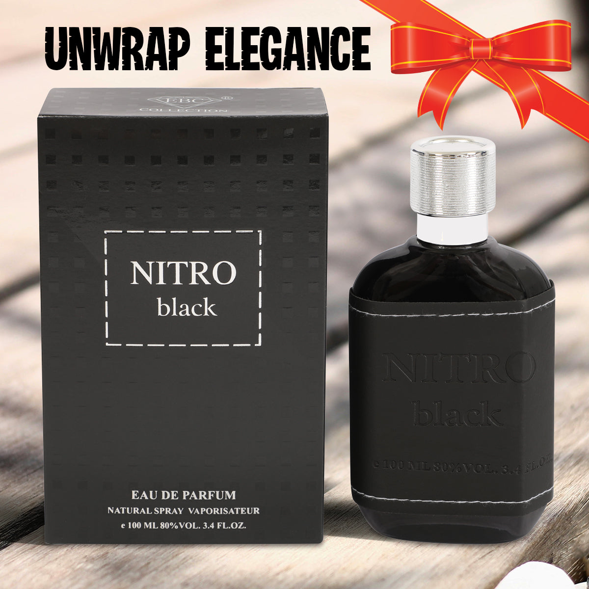 Nitro Black Spray Perfume Eau De Parfum For Men - 100ML/3.4FL.OZ.