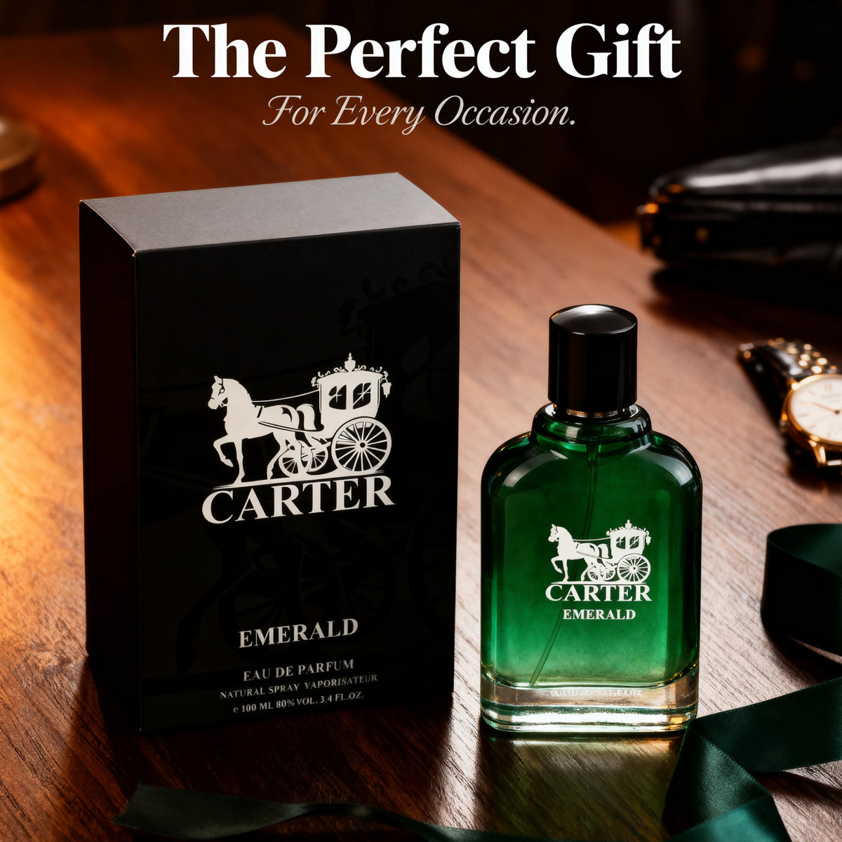 Carter Emerald Spray Perfume Eau De Parfum For Men - 100ML/3.4FL.OZ./3PCS