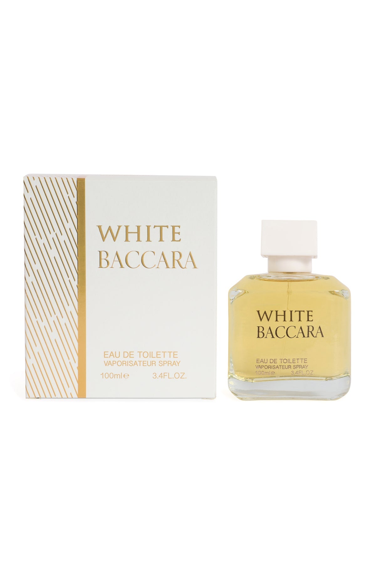 White Bacarra Spray Perfume Eau De Toilette For Men & Women- 100ML/3.4 FL.OZ.