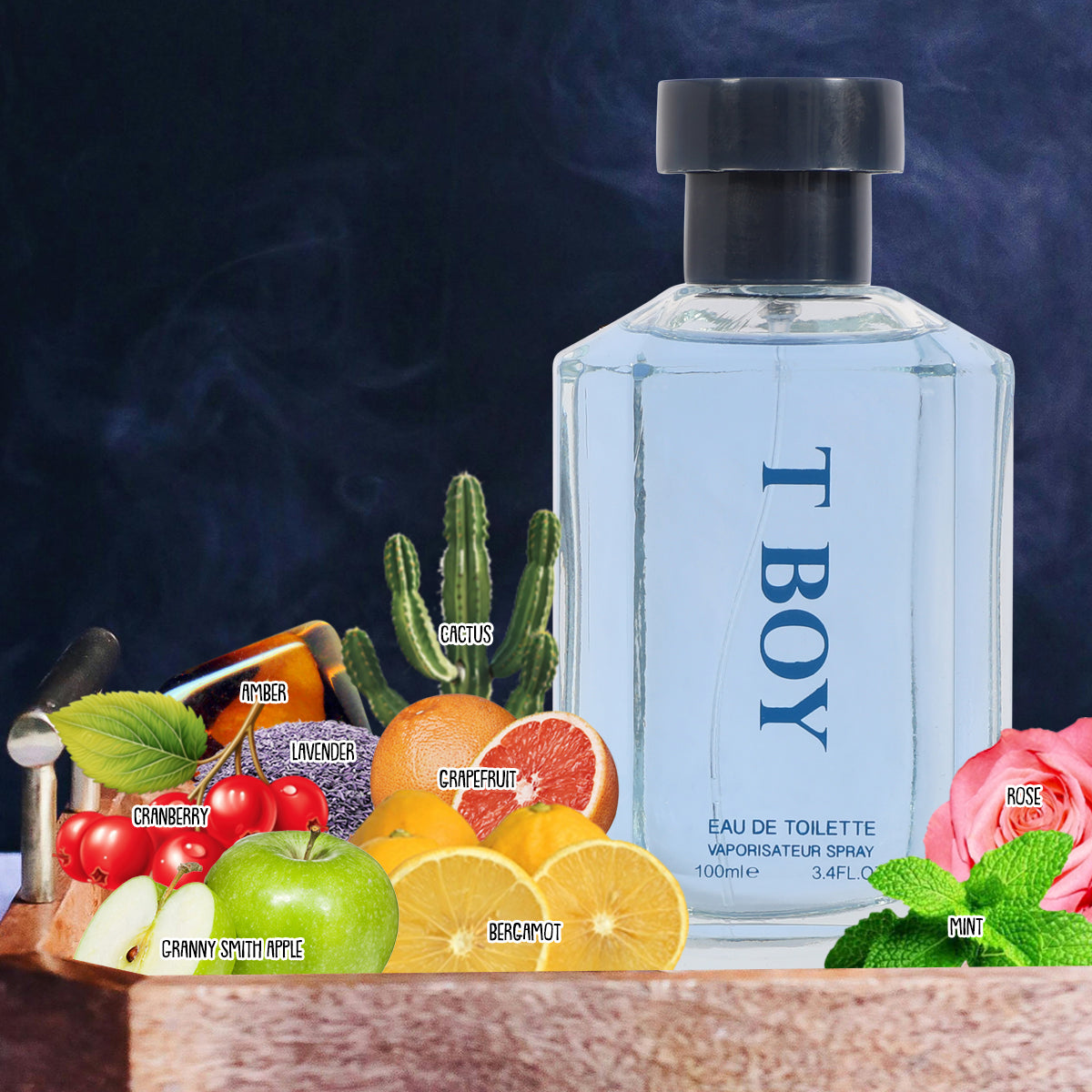 T Boy Spray Cologne Eau De Toilette For Men - 100ML/3.4 FL.OZ.