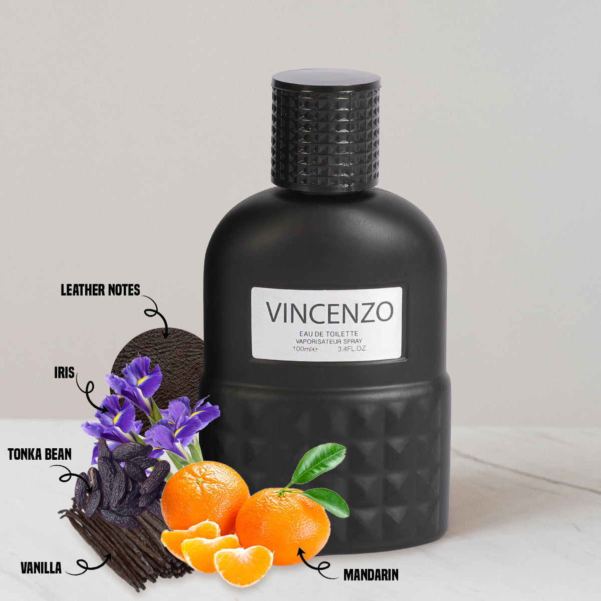 Vincenzo Spray Cologne Eau De Toilette For Men - 100ML/3.4 FL.OZ.