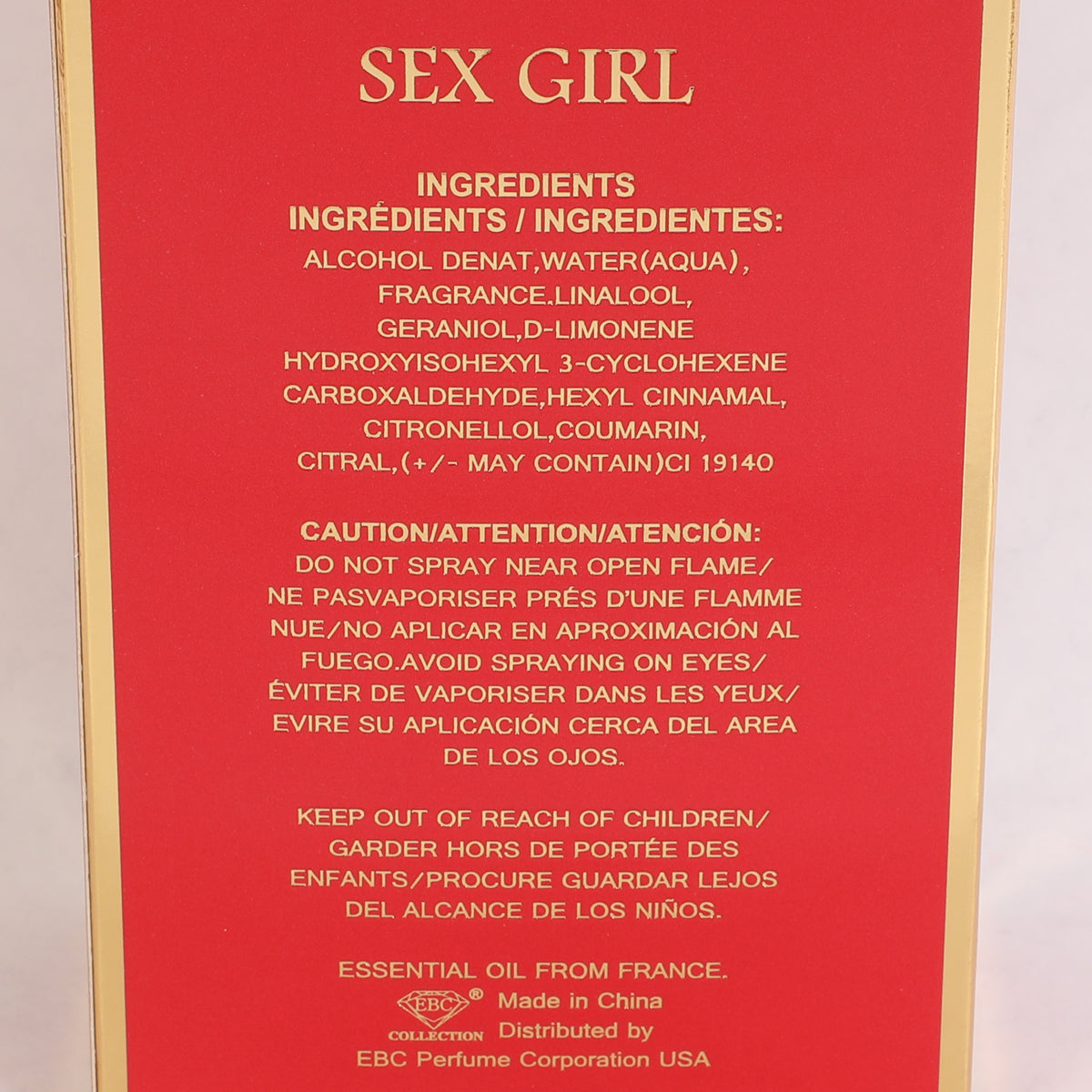Sex Girl Spray Perfume Eau De Parfum For Women Mini - 35ML/1.2FL.OZ.