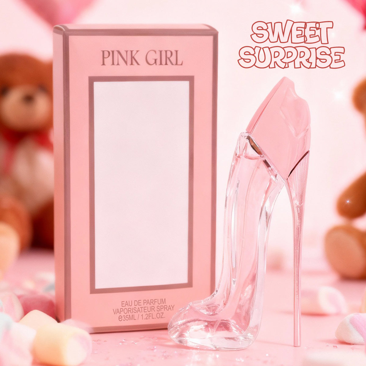 Pink Girl Spray Perfume Eau De Parfum For Women Mini - 35ML/1.2FL.OZ.