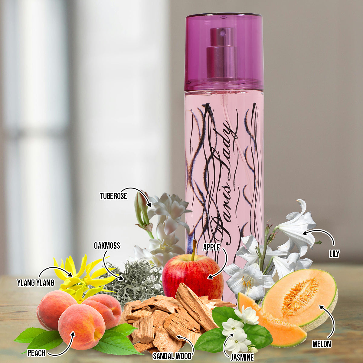 Paris Lady Spray Perfume Eau De Parfum For Women - 100ML/3.4 FL.OZ.