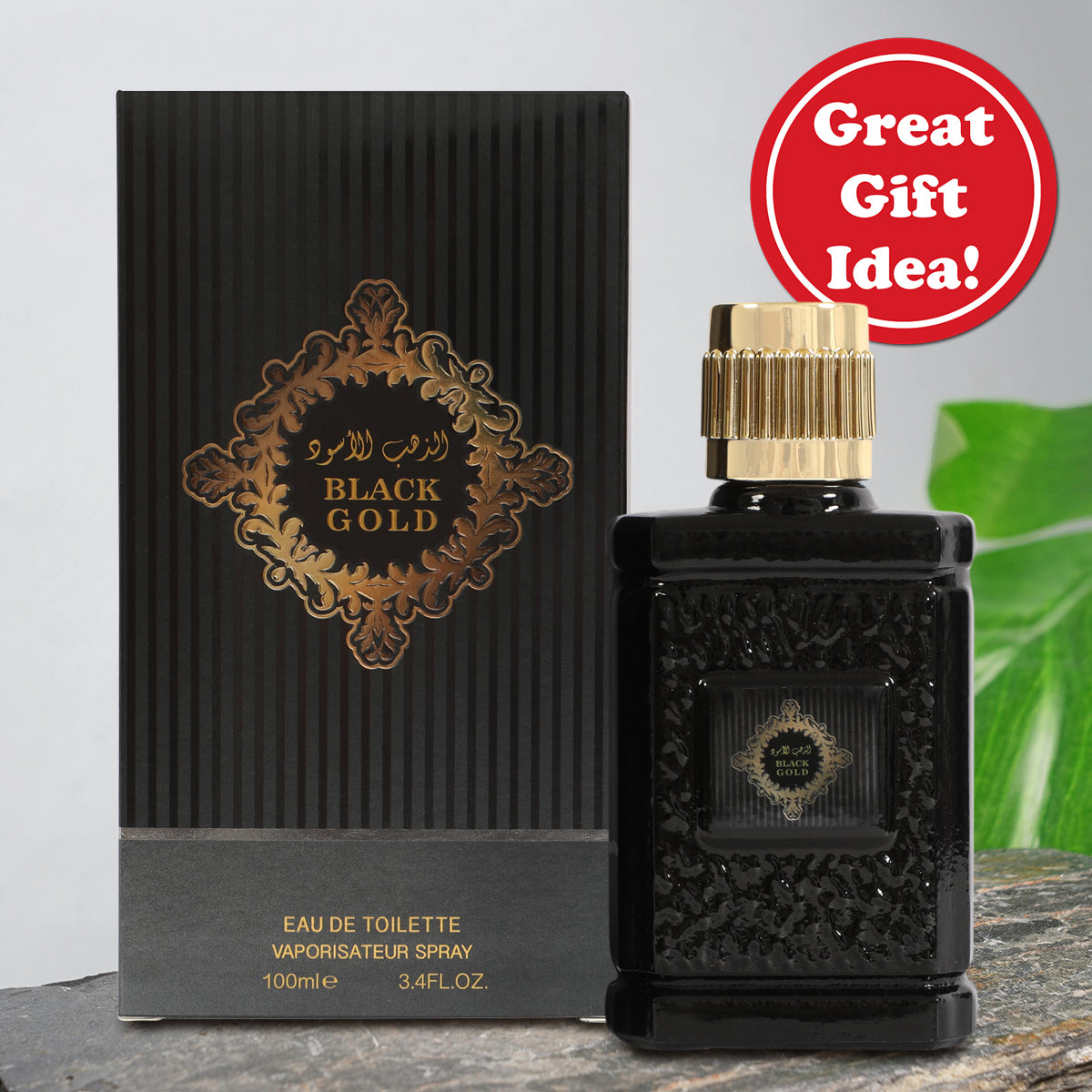Black Gold Spray Cologne Eau De Toilette For Men - 100ML/3.4 FL.OZ.
