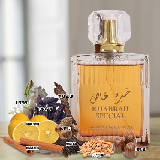 Khabrah Special Spray Perfume Eau De Parfum For Men & Women - 100ML/3.4 FL.OZ.