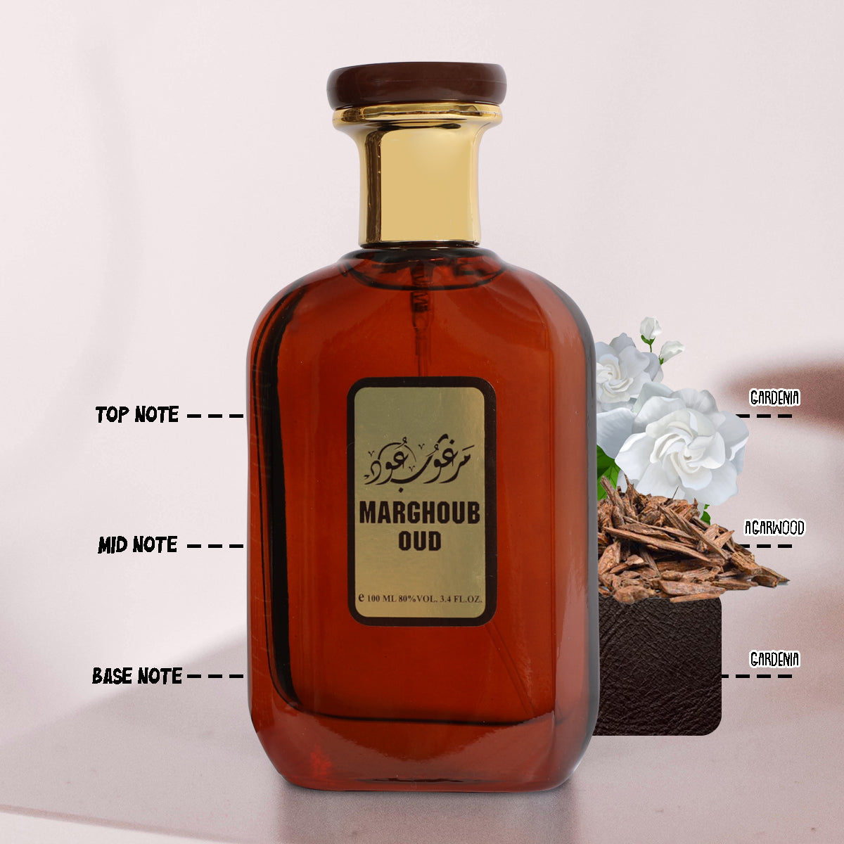 Marghoub For Oud Spray Perfume Eau De Parfum For Men & Women - 100ML/3.4 FL.OZ