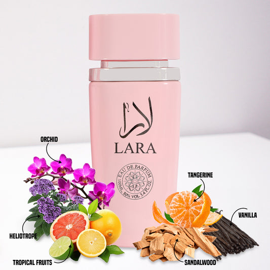 Lara Pink Spray Perfume Eau De Parfum For Women - 100ML/3.4 FL.OZ.