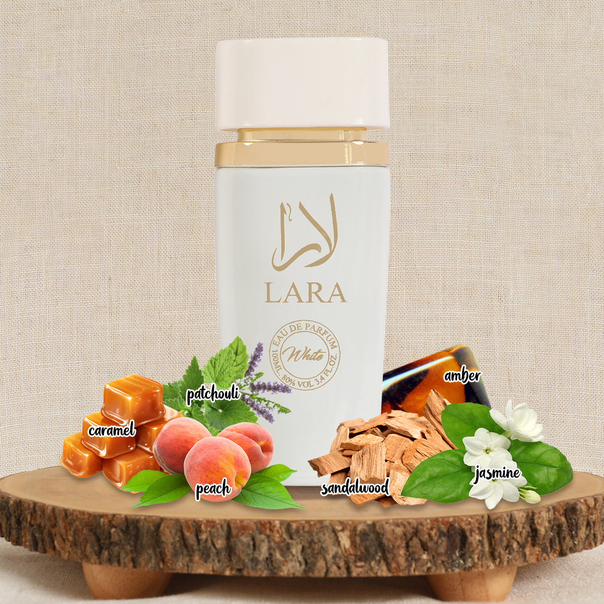 Lara White Spray Perfume Eau De Parfum For Women - 100ML/3.4 FL.OZ.