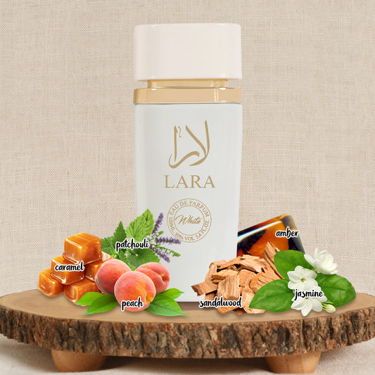 Lara White Spray Perfume Eau De Parfum For Women - 100ML/3.4 FL.OZ.
