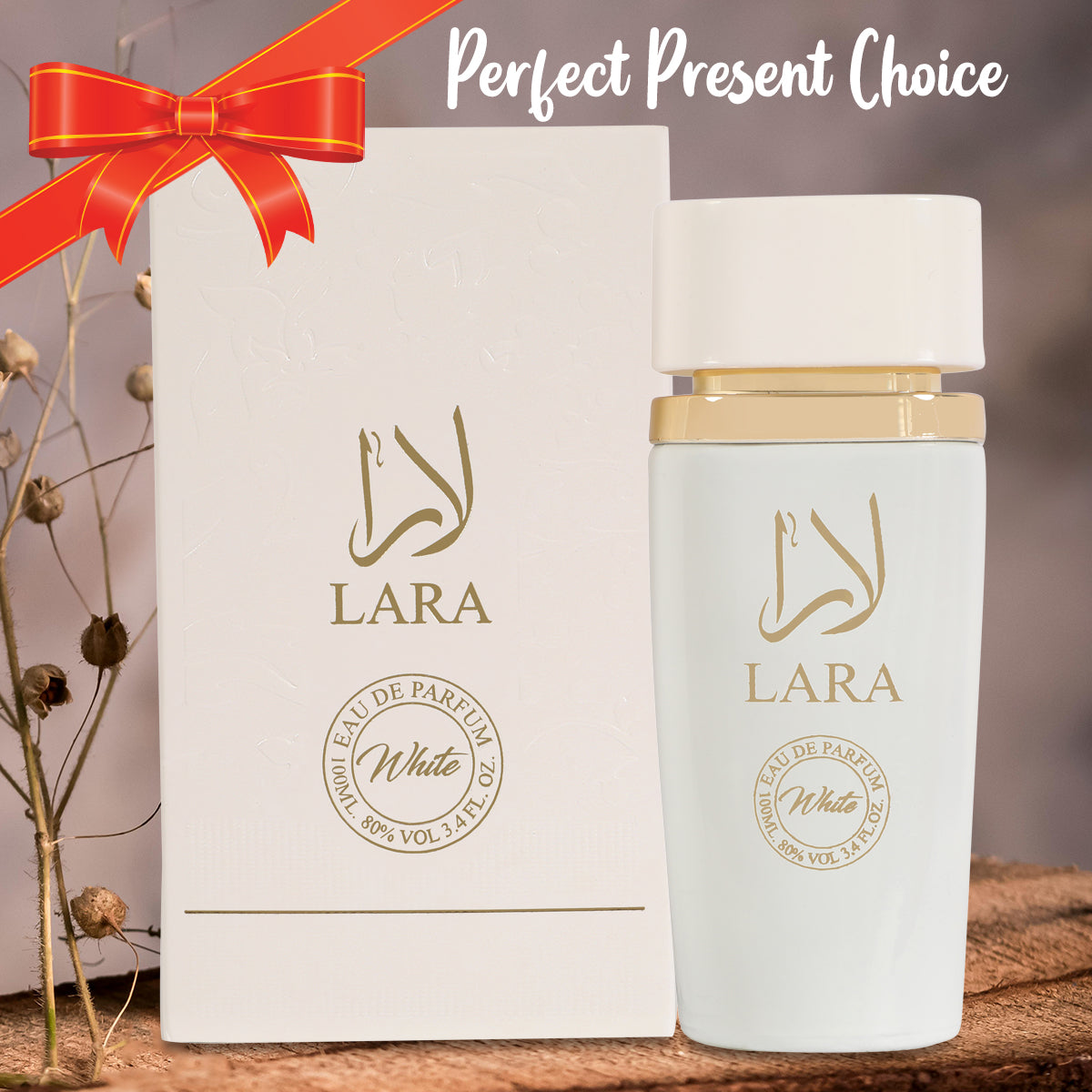 Lara White Spray Perfume Eau De Parfum For Women - 100ML/3.4 FL.OZ.