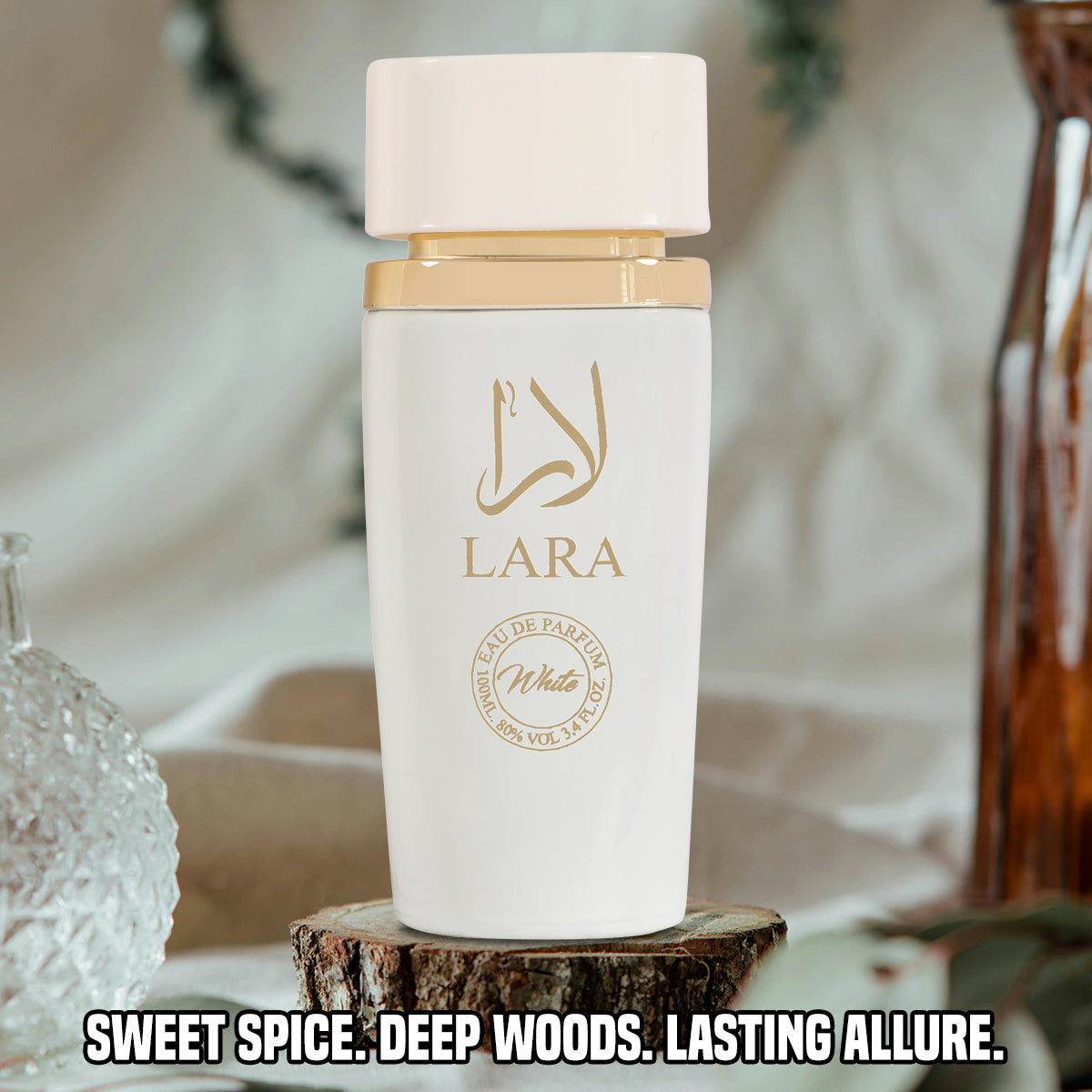 Lara White Spray Perfume Eau De Parfum For Women - 100ML/3.4 FL.OZ.