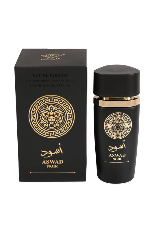 Aswad Noir Black Spray Perfume Eau De Parfum For Men - 100ML/3.4 FL.OZ.