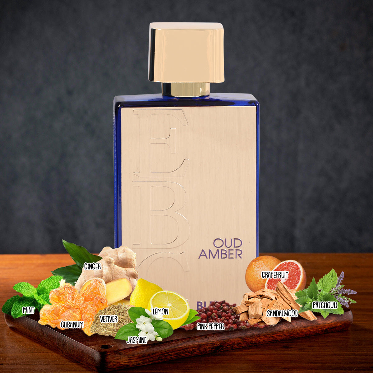 Oud Amber Bleu Spray Perfume Eau De Parfum For Men And Women - 100ML/3.4FL.OZ.
