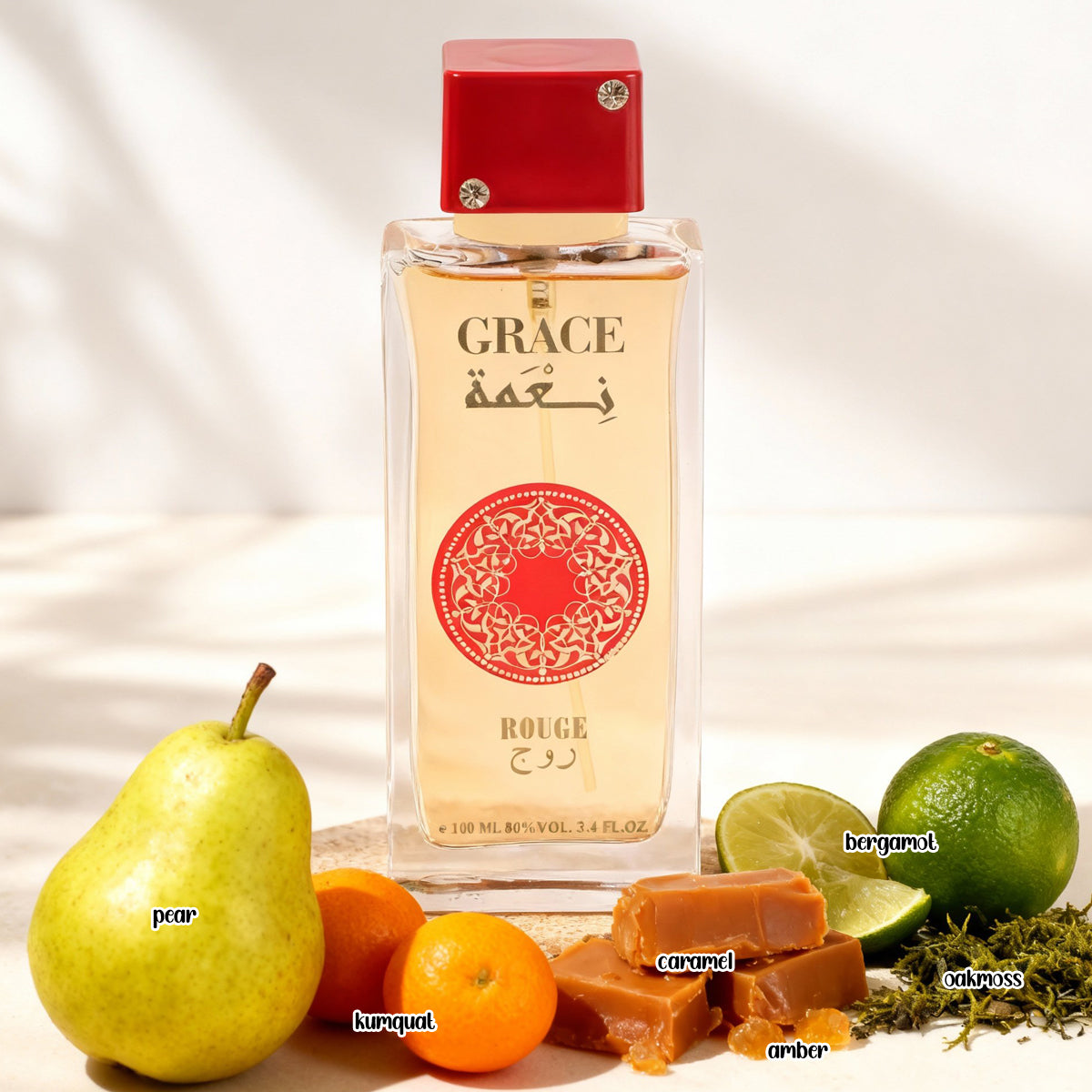 Grace Rouge Red Spray Perfume Eau De Parfum For Women - 100ML/3.4FL.OZ.