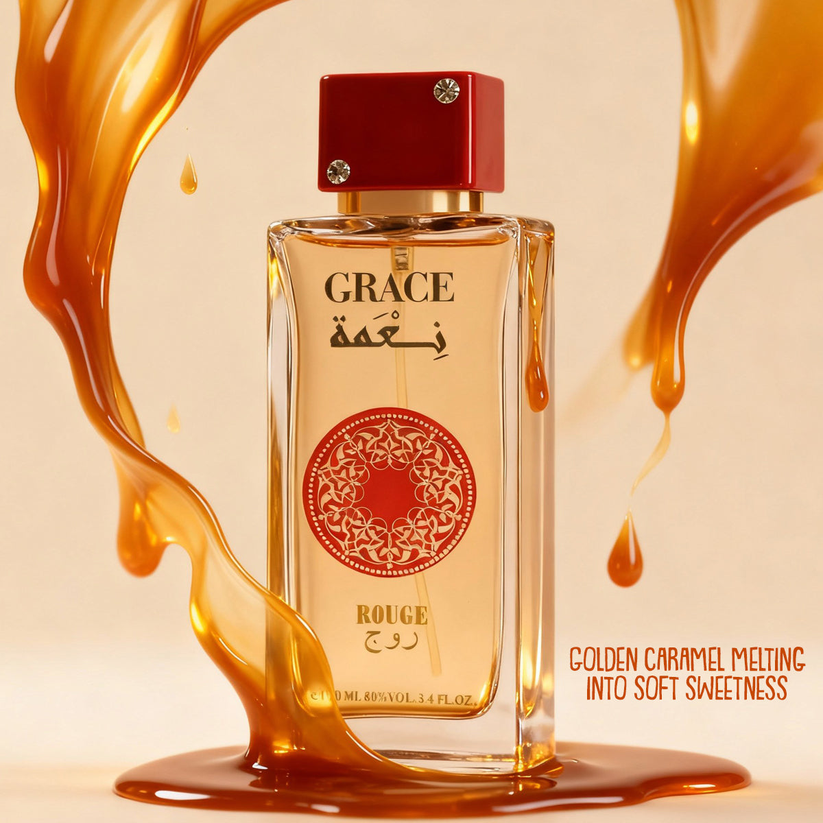 Grace Rouge Red Spray Perfume Eau De Parfum For Women - 100ML/3.4FL.OZ.
