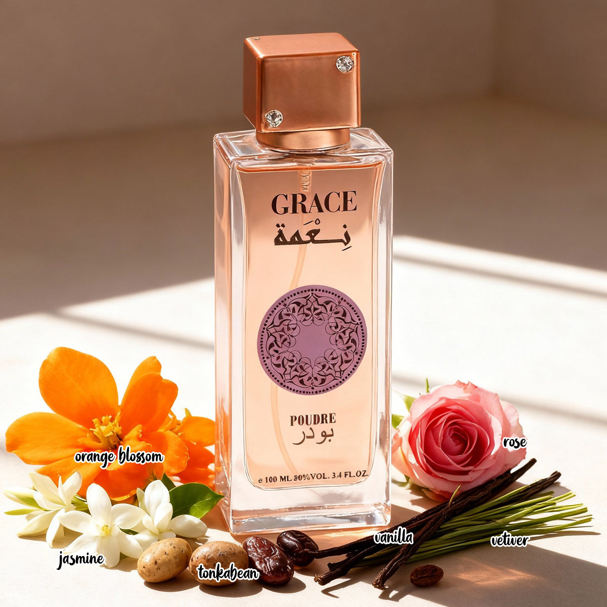 Grace Poudre Spray Perfume Eau De Parfum For Women - 100ML/3.4FL.OZ.