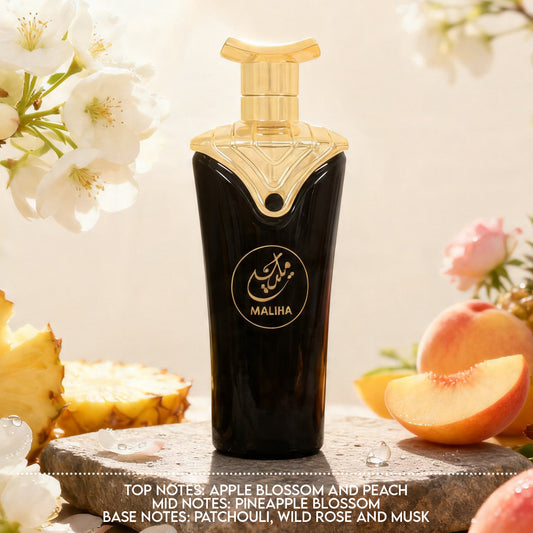 Maliha Black Spray Perfume Eau De Parfum For Women - 100ML/3.4FL.OZ./3PCS