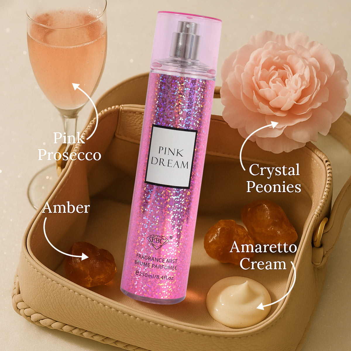 Pink Dream Spray Perfume For Women - 250ML/8.4 FL.OZ.