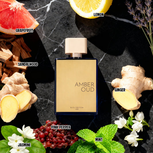 Amber Oud Blue Edition Spray Perfume Eau De Parfum For Men And Women - 100ML/3.4FL.OZ.