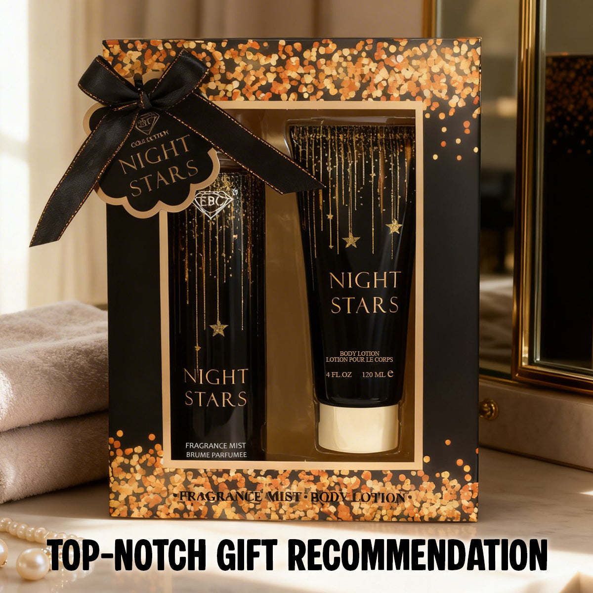 Night Stars Fragrance Mist Body Lotion Gift Set For Women - 2 Piece Set