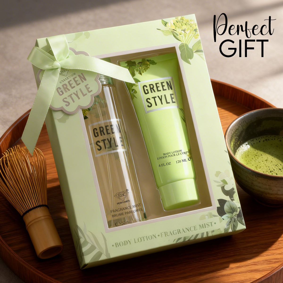 Green Style Fragrance Mist & Body Lotion Gift Set For Women - 2 Piece Set