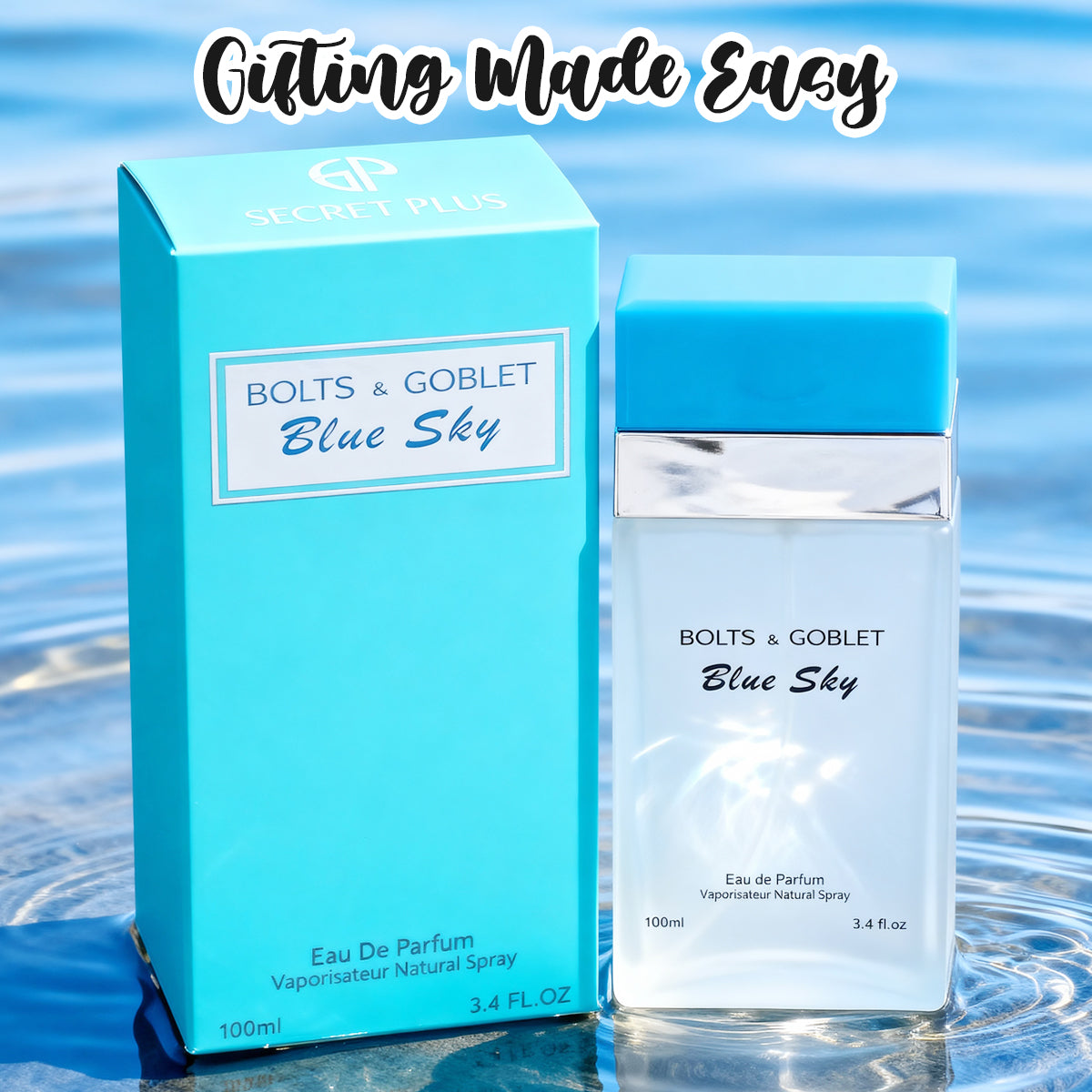 Bolts & Goblet Blue Sky Spray Perfume Eau De Parfum For Women - 100ML/3.4FL.OZ.