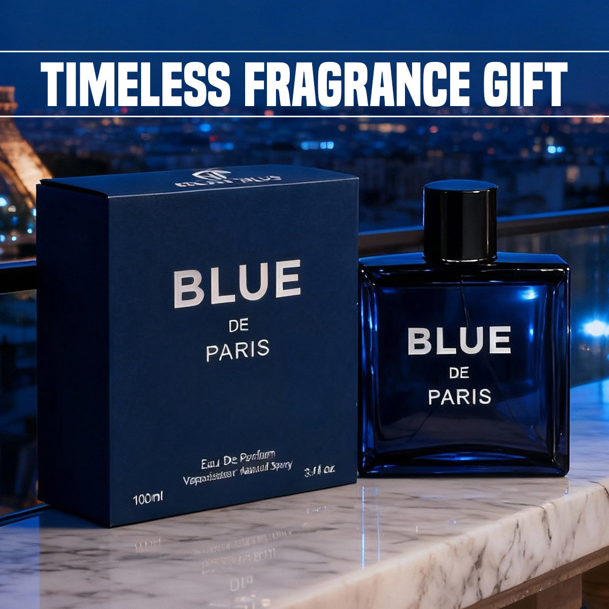 Blue De Paris Spray Perfume Eau De Parfum For Men  - 100ML/3.4FL.OZ.