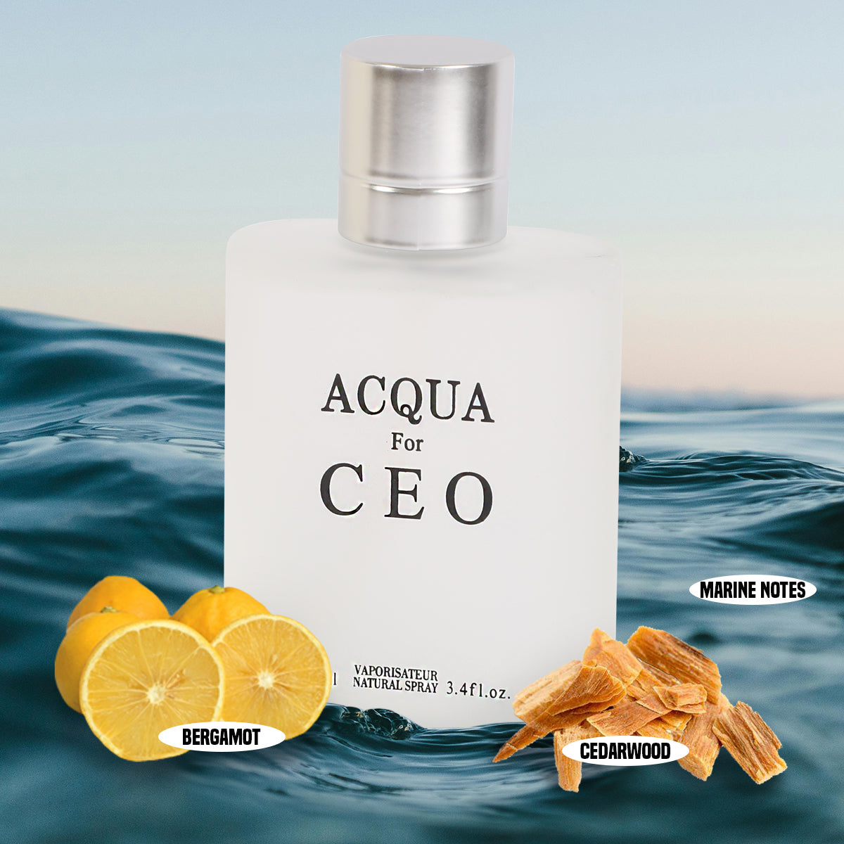 Acqua For Ceo Spray Cologne Eau De Toilette For Men - 100ML/3.4 FL.OZ.
