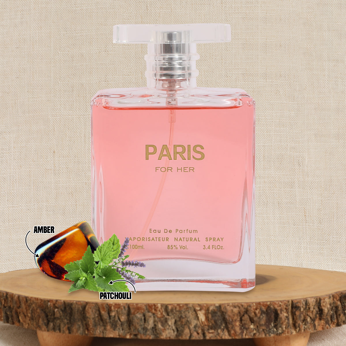 Paris For Her Spray Perfume Eau De Parfum For Women - 100ML/3.4 FL.OZ