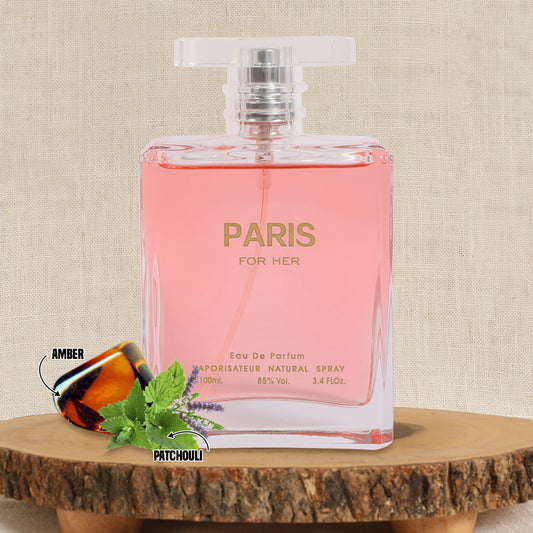 Paris For Her Spray Perfume Eau De Parfum For Women - 100ML/3.4 FL.OZ