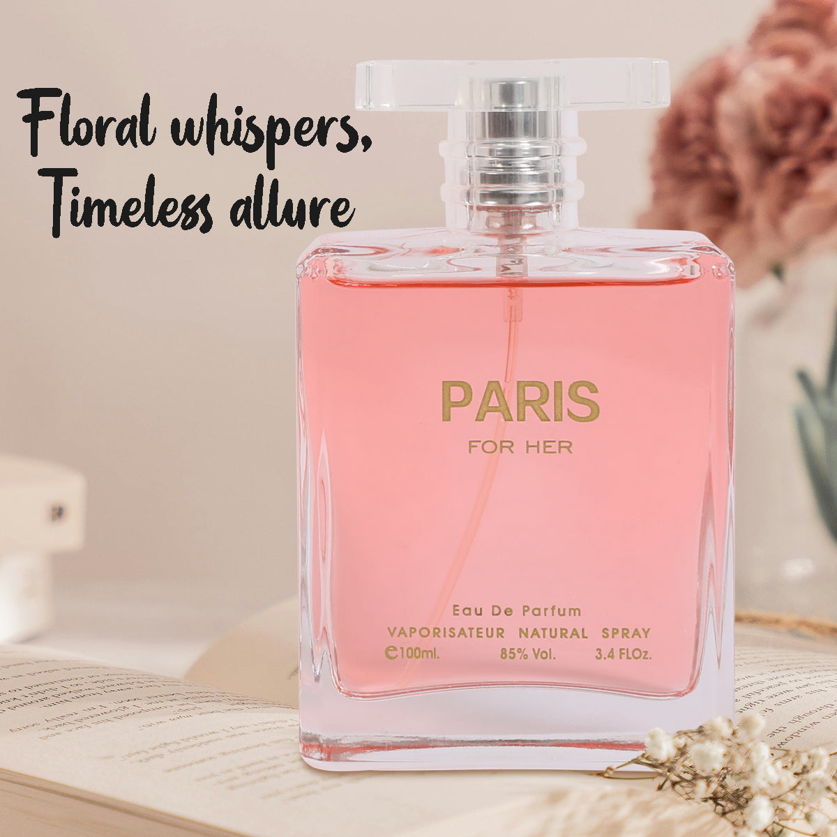 Paris For Her Spray Perfume Eau De Parfum For Women - 100ML/3.4 FL.OZ