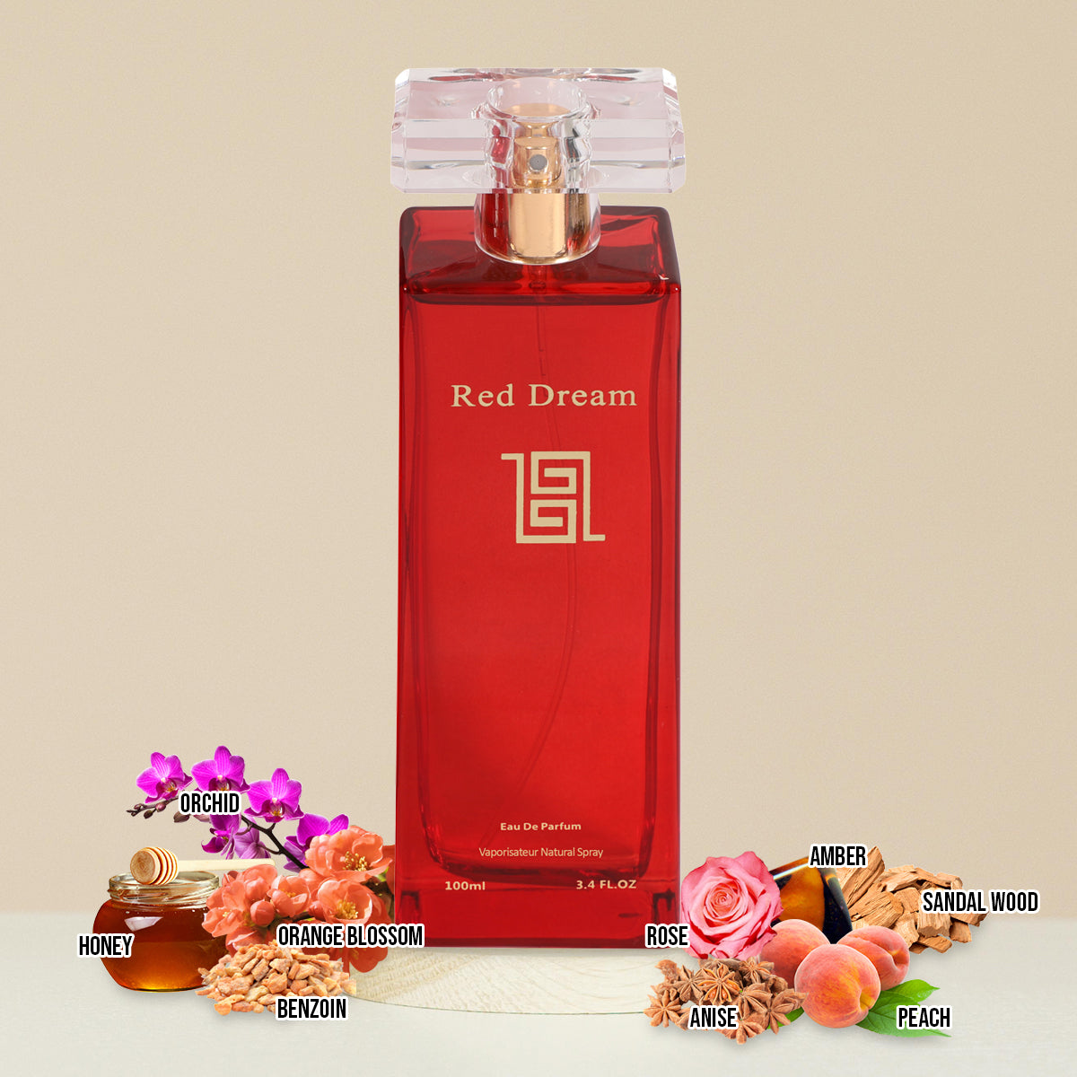 Red Dream Spray Perfume Eau De Parfum For Women - 100ML/3.4FL.OZ.