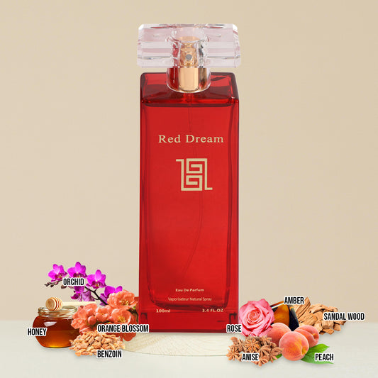Red Dream Spray Perfume Eau De Parfum For Women - 100ML/3.4FL.OZ.