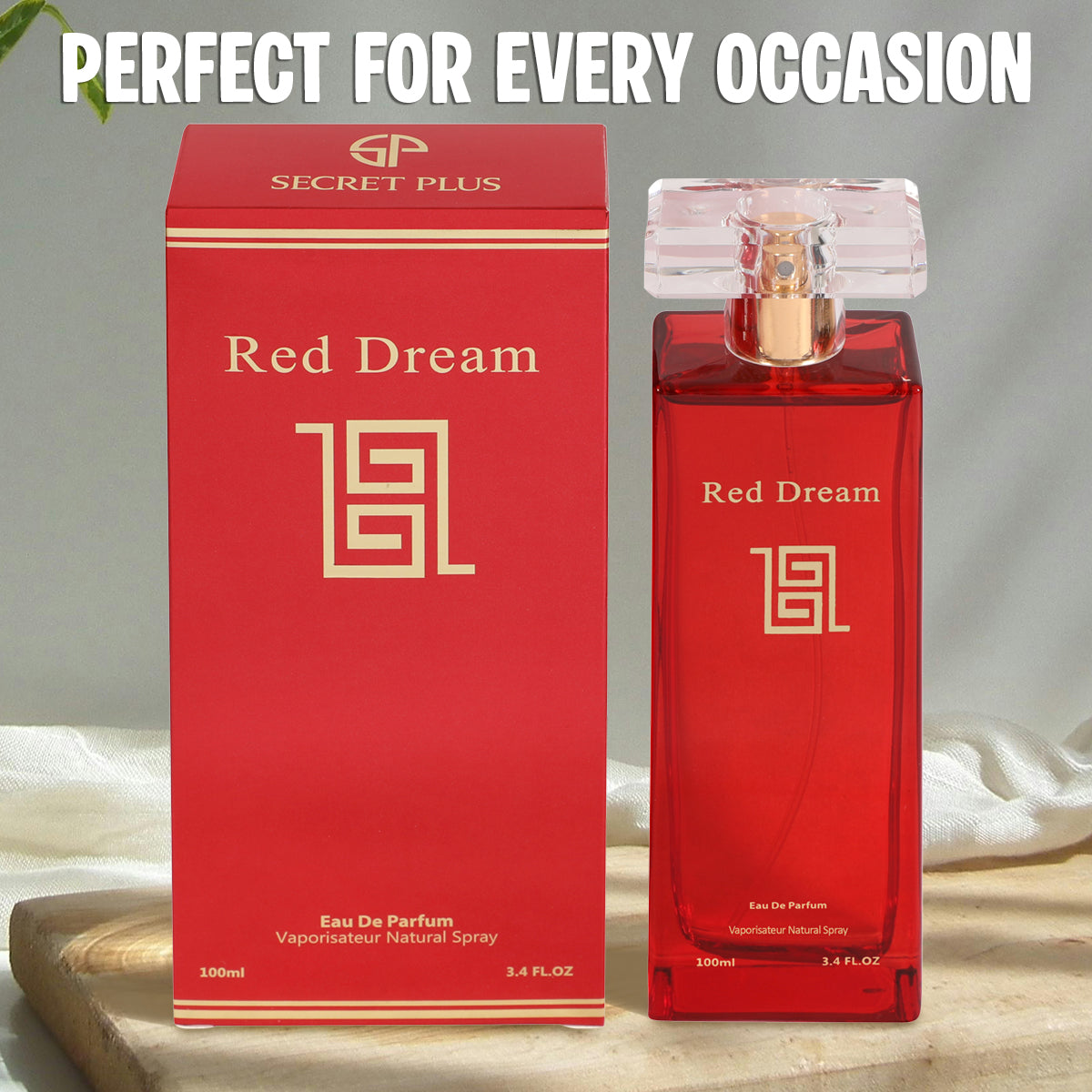 Red Dream Spray Perfume Eau De Parfum For Women - 100ML/3.4FL.OZ.
