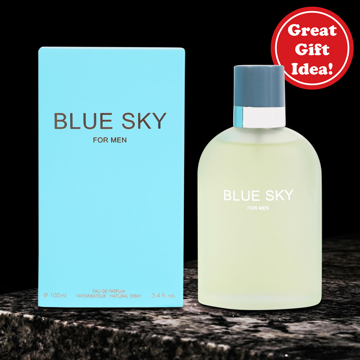 Blue Sky Spray Perfume Eau De Parfum For Men - 100ML/3.4 FL.OZ.