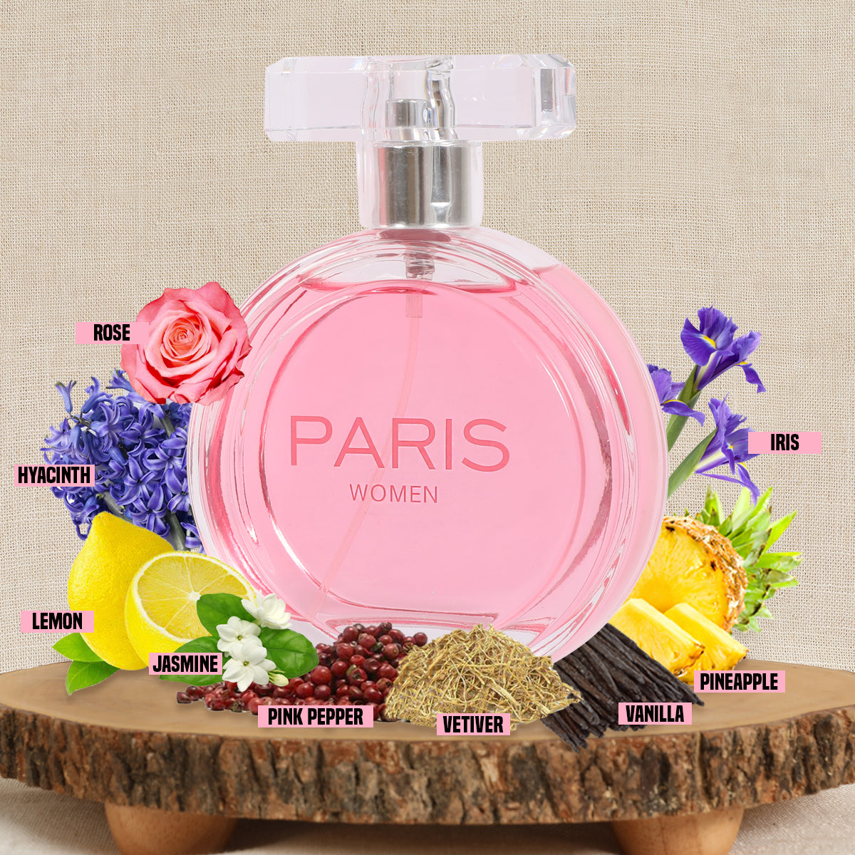 Paris Women Spray Perfume Eau De Parfum For Women - 100ML/3.4 FL.OZ.