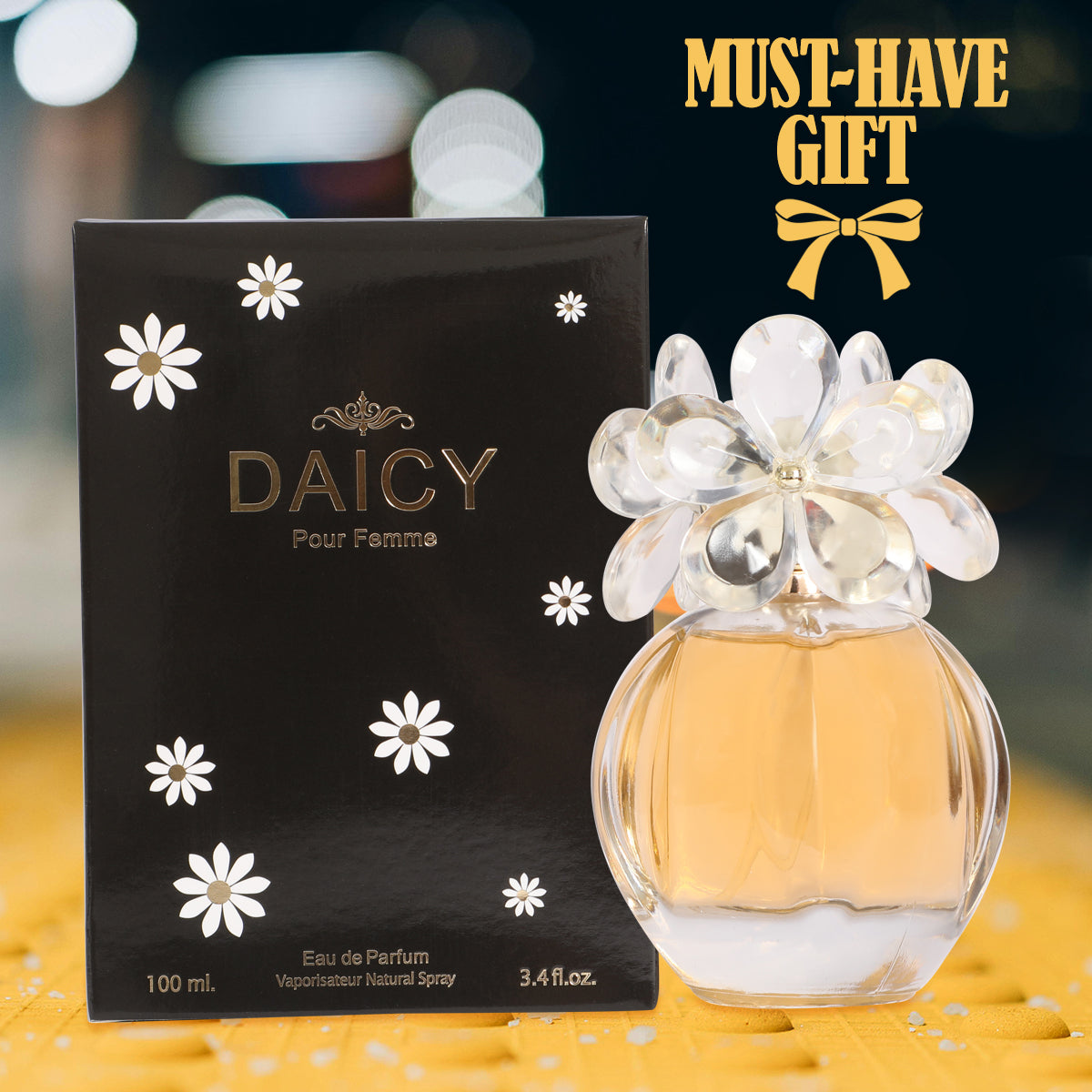 Daicy Black Pour Femme Spray Perfume Eau De Parfum For Women - 100ML/3.4 FL.OZ