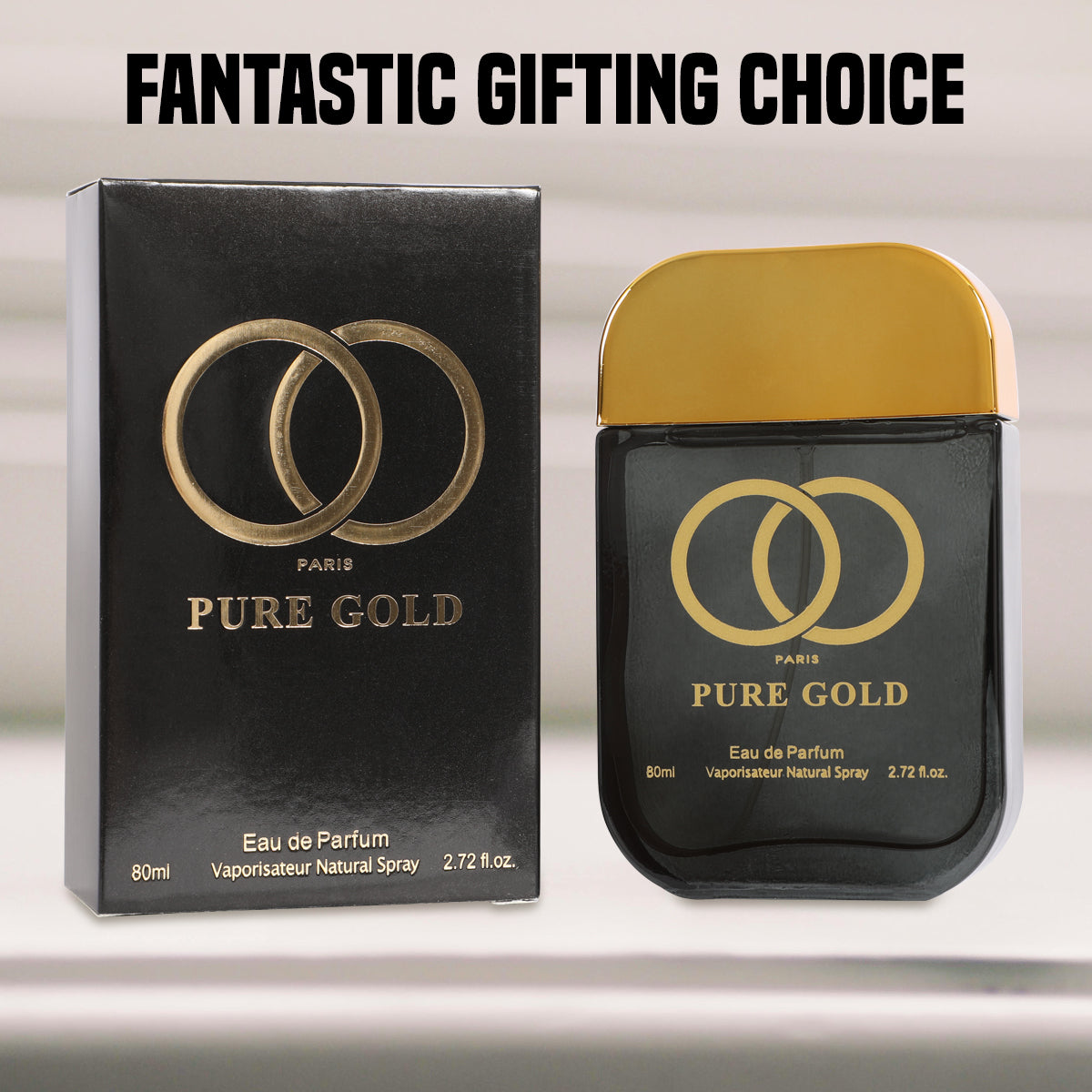 Paris Pure Gold Spray Perfume Eau De Parfum For Women - 80ML/2.72 FL.OZ
